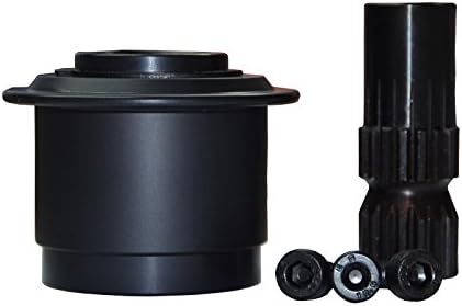 STR Deluxe Quick Release Hub Splined Steering Hub, Single Hand Operation, Black/Blue/Red (Black)
