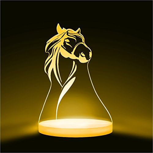 Total Dreamz Horse Multicolored Automatic Intelligent LED Night Light, Remote Control, Factory Direct