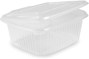 grupo Munditol- Pack Envases reutilizables para Alimentos Ecologico PP - Envases de plastico con tapa - Contenedores de Plastico Reutilizables (750 ml, 100, unidad)