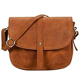 STILORD 'Kira' Umhängetasche Frauen Leder Vintage | kleine Schultertasche aus echtem Leder mit vielen Fächern | modisches Accessoire und ideale Geschenkidee für stilbewusste Damen