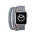 Produktbild Armband für Apple Watch 42mm,PU Leder Ersatzband mit Edelstahl Gürtelschnalle Leder Uhrenarmband für Apple Watch 42mm Series 1/2/3 (B) (3)