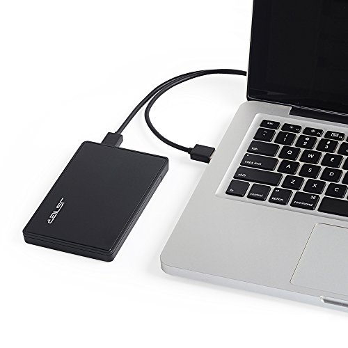 JSVER 2,5 Zoll Externes Festplattengehäuse USB 3.0 für 7mm und 9,5mm 2,5 Zoll Interne HDD SSD, SATA III und UASP Beschleunigung - 7