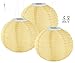 Produktbild Lunartec Solar Laterne Lampion: Solar-LED-Lampion, Dämmerungs-Sensor, IP44, warmweiß, 30 cm Ø, 3er-Set (Solarlampion Rund)