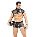 Produktbild GQMG Leder sexy Dessous für männer, Porno Polizei Uniform Cosplay Sex Unterwäsche Heiße Erotische Uniform Aushöhlen Erotische Porno Kostüme Für Homosexuellen