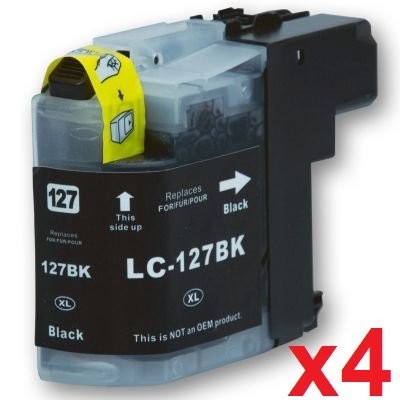 Preisvergleich Produktbild Prestige Cartridge 4 x LC-127XL Tintenpatronen, schwarz