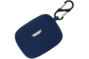 BIIULHCI Silikonowe etui do JBL Tune Beam, odporne na uderzenia etui ochronne i ochrona skóry, do JBL Tune Beam z breloczkiem (ciemnoniebieskie)