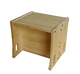 Funktioneller mitwachsender Wendehocker für Baby + Kleinkind „Anna“ Massivholz geölt, aus nachhaltiger Waldwirtschaft, in Deutschland gefertigt - 3