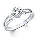 V. K. Jewels Fancy Two Lines Rhodium Plated Solitare Ring For Women - Fr1027R [Vkfr1027R] RS.129.00