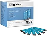 Kinetik Wellbeing Blood Glucose Test Strips, Pack of 100 (Eligible for VAT relief in the UK)