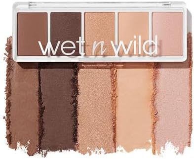 Wet n Wild, Color Icon 5-Pan Palette, Palette di Ombretti, 5 Colori Riccamente Pigmentati per il Trucco di Tutti i Giorni, Formula a Lunga Durata e Facile da Sfumare, Gold Whip