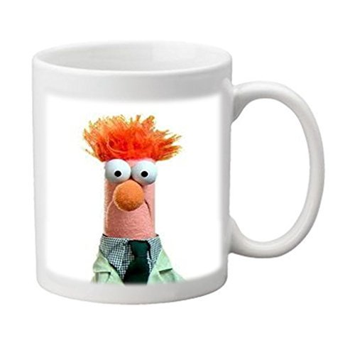 Funny Beaker Muppets Meme Custom Image Printed Ceramic Durable White Mug Water Cup By ABEEIE Best Gift by Abeeie