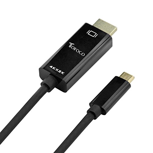 Type C auf HDMI Kabel, TOFOCO 4K * 2K USB 3.1 Typ C zu HDMI UHD TV Kabel für MacBook, ChromeBook Pixel, Samsung Galaxy S8/S8 Plus, LG G5 G6 und Mehr - 3