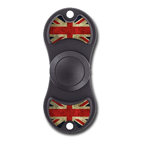 ANG Fidget Spinner EDC Focus Toy With England National Flag Flight Premium Ceramic Bearing 3-9 Min Spins Black ANG Fidget Spinner EDC Focus Toy With England National Flag Flight Premium Ceramic Bearing 3-9 Min Spins Black
