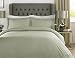 Produktbild Cloe' Louis® Luxus Hotel Collection 400 Fadenzahl 100% Baumwolle Satin Stripe Check Bettwäsche Set Single Double King Super King or Pillow Case Pair Super King, Grün