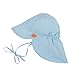 Produktbild Lässig 1433006409 Baby Sun Protection Flap Hat Sonnenhut, Size: Tod 18 -36 Monate, blau