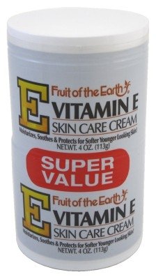 Fruit Of The Earth Bogo Cream Vitamin-E 4oz. Jar (3 Pack)