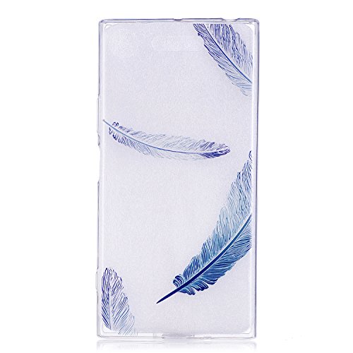 Ecoway Sony Xperia XZ 1 Case Cover, TPU Soft Silicone Personality relief pattern Silicone Case Protective Cover Cell Phone Case for Sony Xperia XZ 1 - C9