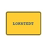 Digitaldruck JOllify Aufkleber - LOKSTEDT - Farbe: Design: Ortsschild