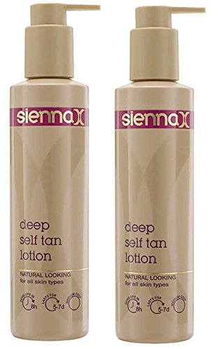 Sienna X Deep Self Tan Lotion 200 ML duo pack Was called Dark Glowing Self Tan