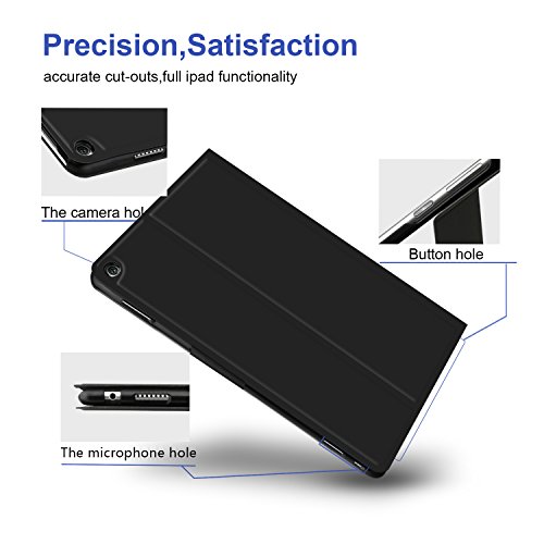 Huawei MediaPad M3 Lite 10.1 hülle, IVSO hochwertiges PU Leder Etui hülle Tasche Case – mit Standfunktion, super 360° Anti-Wrestling, ist für Huawei MediaPad M3 Lite 10.1 Tablet-PC perfekt geeignet (Schwarz) - 9