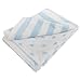 Baby Boys/Girls Dual Patterned Supersoft Fleece Blanket (One Size) (Blue/White)