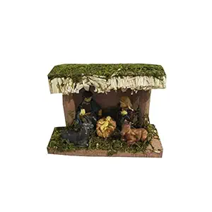 Salvus APP SOLUTIONS Marble Nativity Figurine Set For Christmas & Home Decor (12.5 x 5.5 x 9.5 cm, Multicolour)