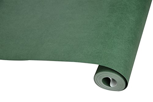 Hanmero Europa Schön Wohnen Wallpaper Stoffdruck Vliestapete 0,53*10m für Wohnzimmer Dunkelgrün - 6