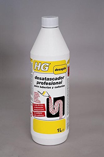 Hg Spain. 139100130 - Desatascador tuberias quim prof hg 1 lt