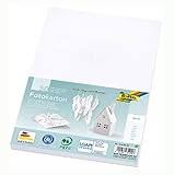 fotokarton a2 kaufen Farbe: weiß folia 614/50 00 - Fotokarton DIN A4, 300 g/qm, 50 Blatt, weiß - zum Basteln und kreativen Gestalten von Karten, Fensterbildern und für Scrapbooking