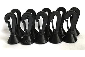 BZS Lestons de pêche à la carpe avec clip en finition noire mate pour pêche à la carpe