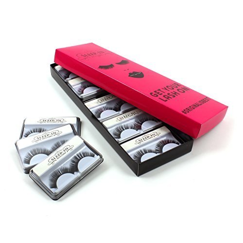 False Eyelashes Self Adhesive Luxury Sleep In Rollers 10 Pairs Black Lashes by Sleep-In Rollers