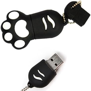 16GB Novelty Cartoon Cute Black Cat/Bear Paws USB Flash Key Pen Drive Memory Stick Gif...