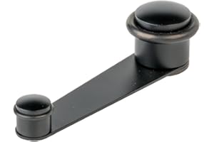 AZERODESIGN- Topes para Puertas Suelo -Retenedor Puerta -Protector Suelo-giratorio - Protector Puertas -Retenedor Sujeta Puertas -Puertas de hasta 50mm- color Negro