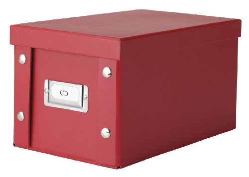 Zeller 17937 CD-Box, Pappe, 16 x 28 x 15 cm, rot