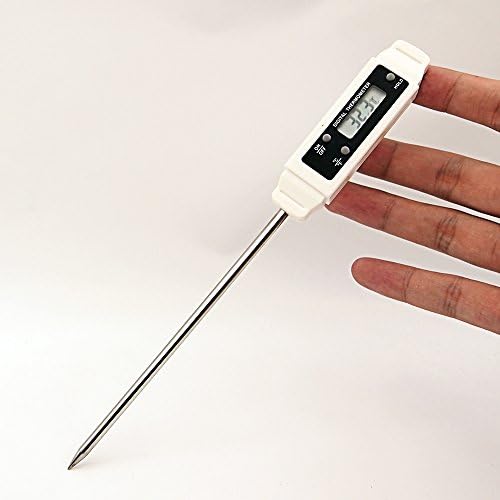 Istwahl Digital Kitchen Thermometer LCD Probe Thermometer with Corrosion Protection for Grill/BBQ, Meat, Steak frying thermometer Cooking, Baking, Baby