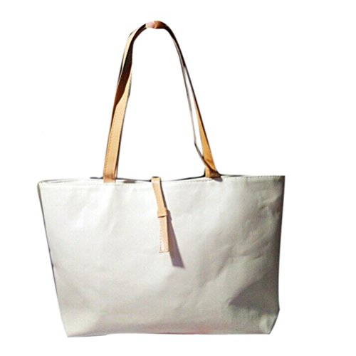 Preisvergleich Produktbild Damenhandtaschen Ronamick Neue Handtasche Lady Schultertasche Tote Geldbörse Frauen Messenger Hobo Umhängetasche (Beige)