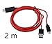 Produktbild Generic DYHP-A10-CODE-1553-CLASS-7-- f¨¹r Samsung S5 S4 S3 Note Adapter Kabel amsun 2m 1080P MHL Adapte Micro USB ro US auf HDMI HDTV 0P MHL --DYHP-DE10-160828-373