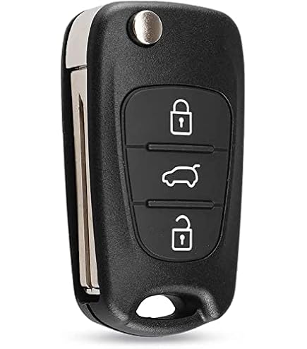 REMOTE FLIP CAR KEY FOB CASE SHELL 3 BUTTON FOR HYUNDAI I10 I20 I40 IX35 SANTA