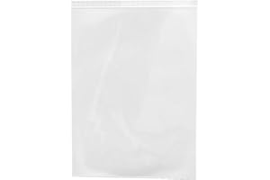 HEIGROUP HeiZip Woreczki strunowe, 90 mµ/MY, bardzo mocne, przezroczyste torebki z możliwością wielokrotnego zamknięcia, do kontaktu z żywnością, 220 x 310 mm, DIN A4, 100 sztuk