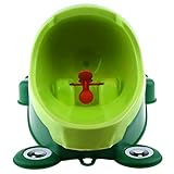 Frosch Kinder Töpfchen WC-Training Cartoon-WC für Kleinkinder Jungen Pee Trainer mit Windmühle Target Wurfspiel grün - 7
