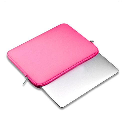 Laptop Hülle Notebook Tasche Cover Case für Macbook Mac Air / Pro / Retina – Rose Rot, 12 Zoll - 3