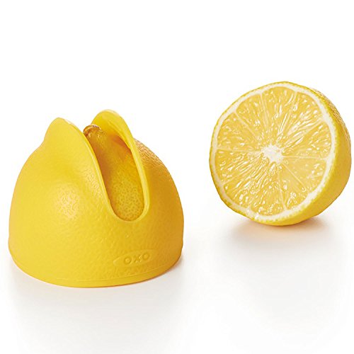 OXO Good Grips 11155900 Zitruspresse mit Aufbewahrungsoption, Silikon, gelb, 6,35 x 6,35 x 5,08 cm - 6