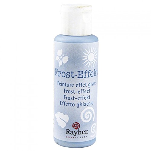 Rayher 38100366 Frost-Effekt-Farbe, Flasche 50 ml, bayr. blau