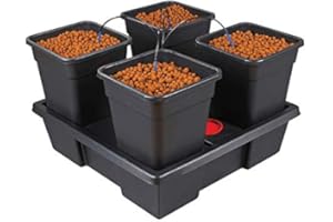 Like IWS Wilma 4 System Hydroponics Self Watering Dripper Grow Complete Kit (Wilma XL 4 x 18L pots)