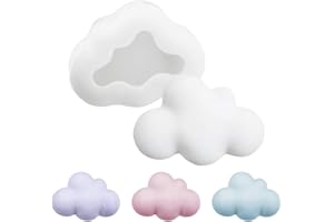 WANDIC 1 moule en silicone en forme de nuage 3D fait à la main pour la fabrication de bougies, savon, pendentifs décoratifs