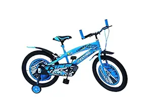 RAW BICYCLES 20T Sports BMX Single Speed Kids Bicycle/Cycle for 7 to 10 Years Boys & Girls Semi Assembled Tyre and Tube with Training Wheels