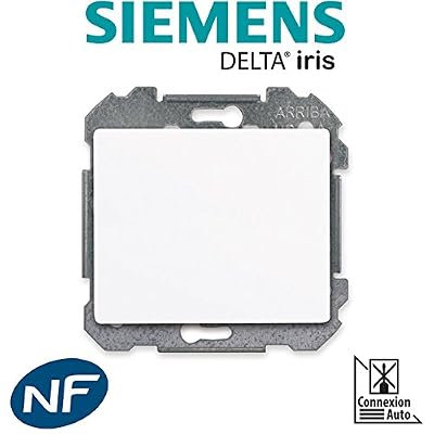 SIEMENS - Poussoir Blanc Delta IRIS