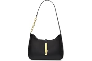 Mabecol Borsa Donna Tracolla Elegante in Pelle Sintetica – Borsa a Spalla Borsetta a Mano Nera Moda con Tracolla Regolabile per Ufficio, Shopping, Serata