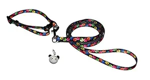 Puppy and Small Breed Dog Collar and Leash Set with Bell