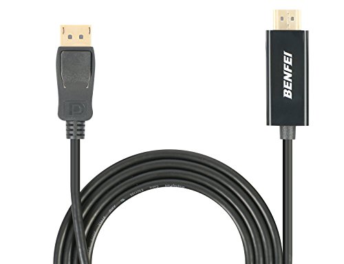 DisplayPort Auf HDMI Kabel, BENFEI 1.8m Display Port (DP) auf HDMI Kabel High Speed inkl. Audio-Übertragung | 1080p | Displayport (Stecker M) zu HDMI (Stecker A) | zertifiziert | Apple und PC - 3